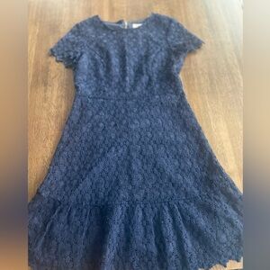 STS Sail To Sable Classic Navy Lace Dress - Size 4